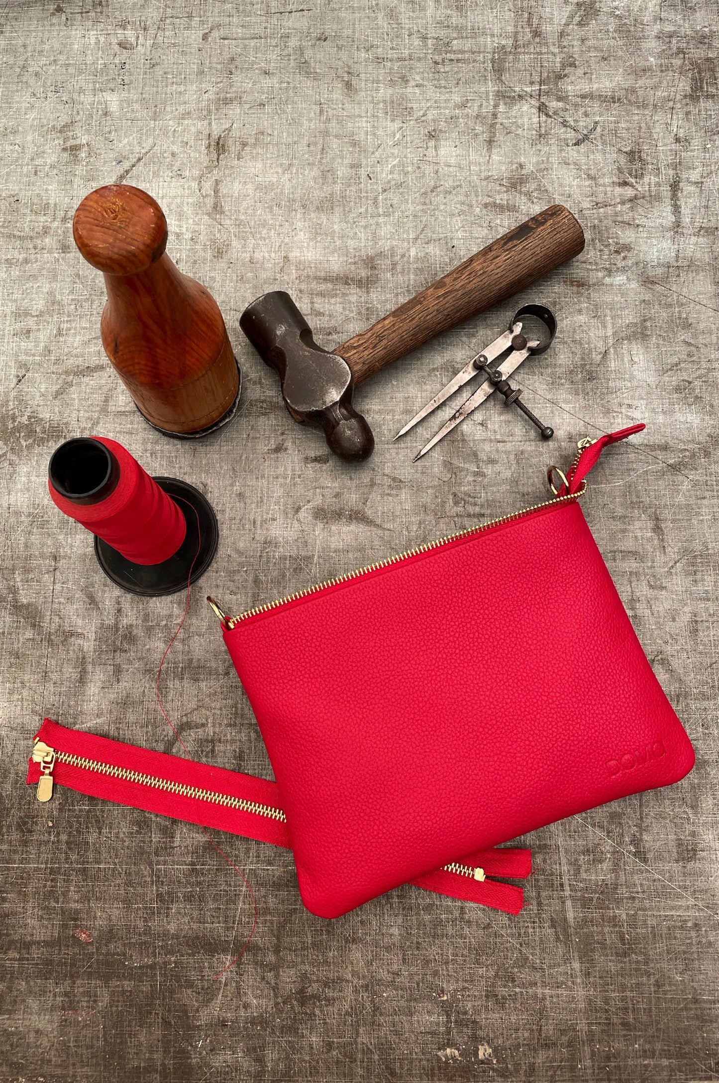 Bolsa Pouchette roja