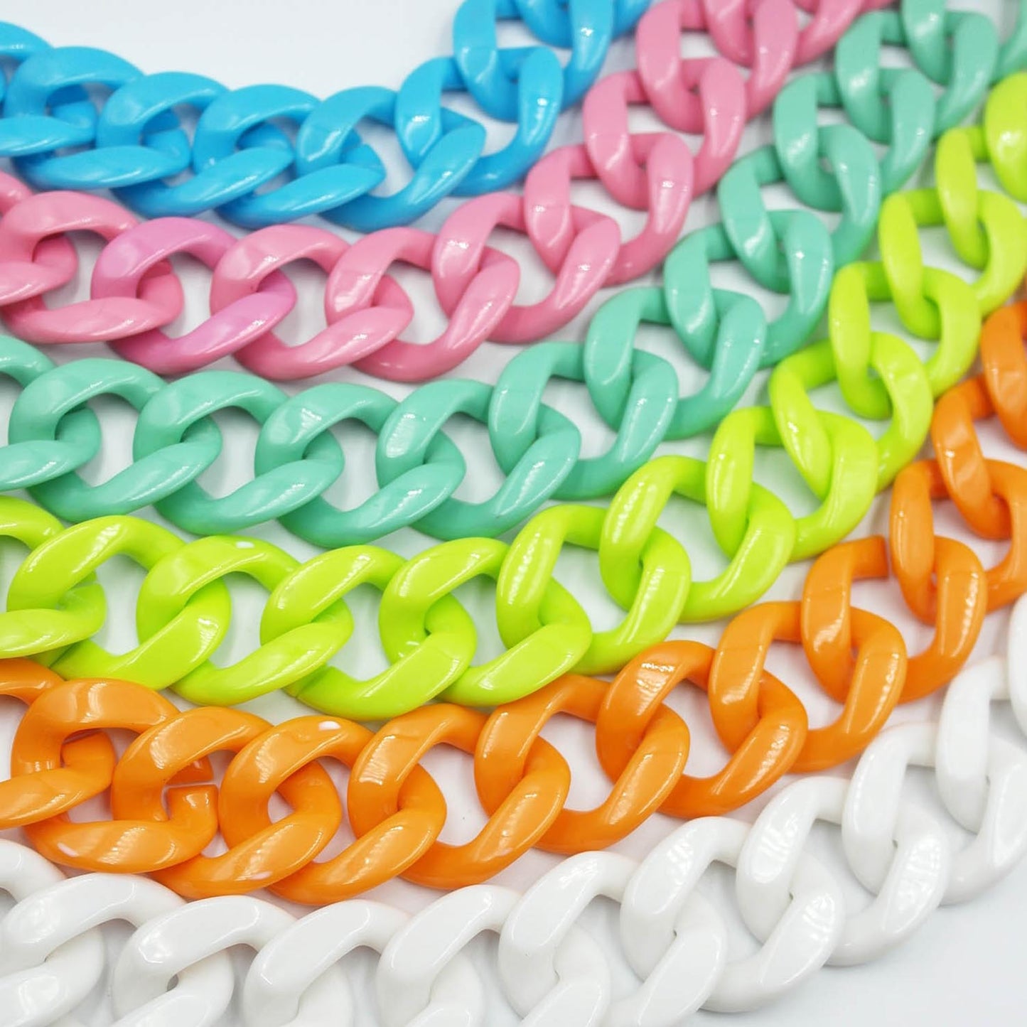 Cadena chunky de colores